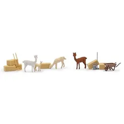 BUSCH 79860 H0 Action Set: Alpakas mit Jungtier