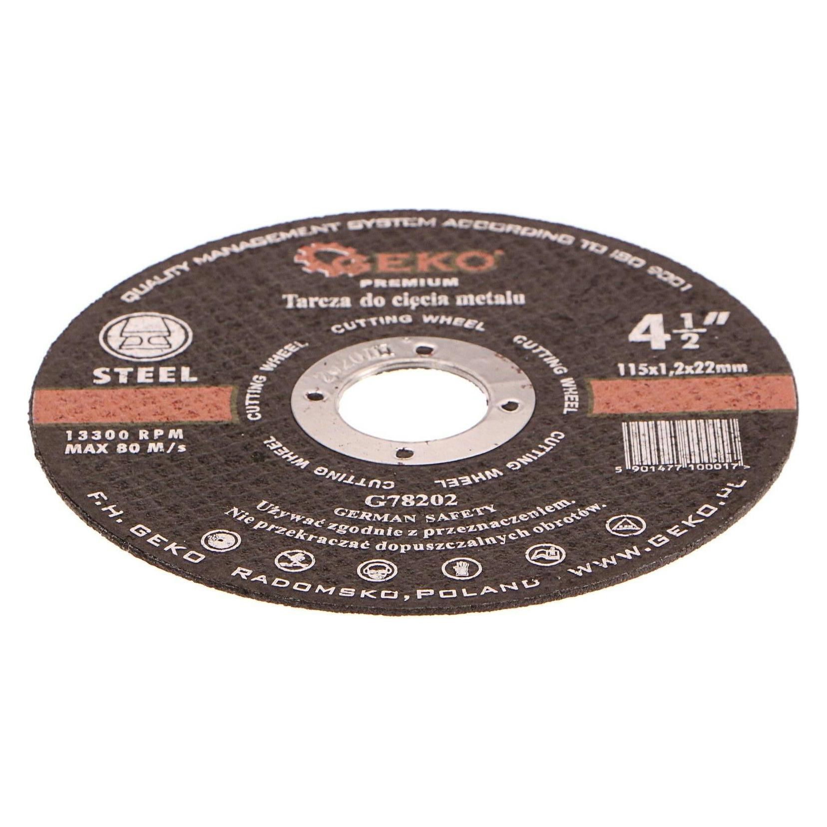 GEKO Inox-Metall/Stahl-Trennscheibe, 115x1,2mm (G78202)