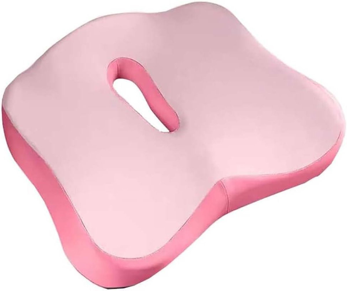 Autostoelkussen Zitverhoger met Traagschuim Vulling - Roze