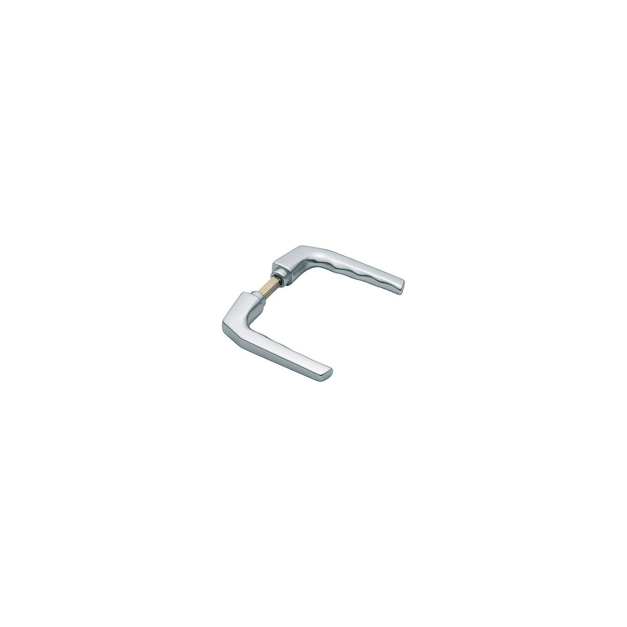 Hoppe Türdrückerpaar Frankfurt 117L Alu.F1 o.Rosetten VK 8mm (507634)