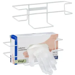 Relaxdays Handschuhspender 2er Set Weiß