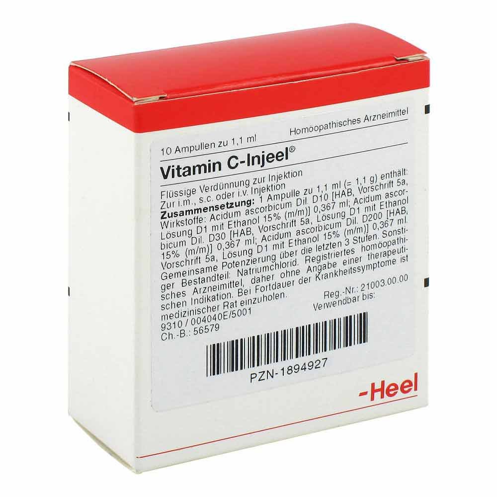 Biologische Heilmittel Heel GmbH Vitamin C Injeel Ampullen 01894927