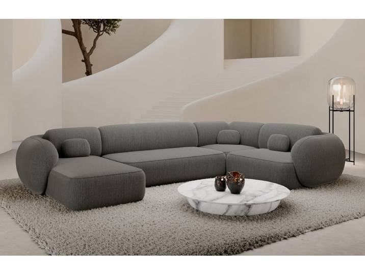 Wohnlandschaft Altea U-Form aus Stoff