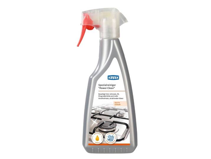 XAVAX Reinigungs-Set Spezialreiniger Power Clean , 500 ml, Haushaltsreiniger , silber (silberfarben), B:9,5cm H:5cm L:25,5cm, Reinigungs-Sets, Reinigungs-Set