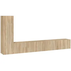 Helloshop26 - 3-teiliges Möbelset bestehend aus Kleiderschrank Sideboard und TV-Möbeln Wohn-/Schlaf-/Lounge-Bereich 02_0024613