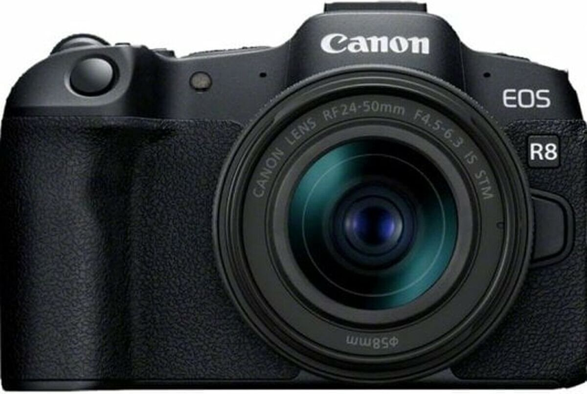 Canon EOS R8 Full Frame Mirrorless Camera met RF 24-50mm F4-6.3 IS STM Lens, Zwart