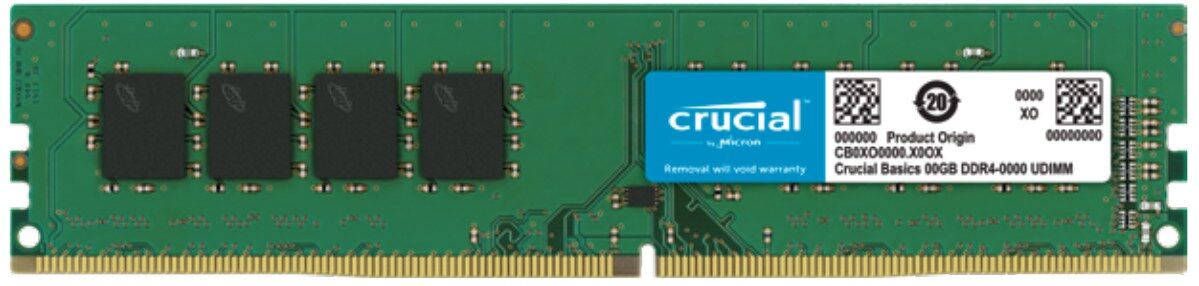 Crucial Basics DDR4-3200 CL22 288-pin UDIMM Desktop Memory 16GB