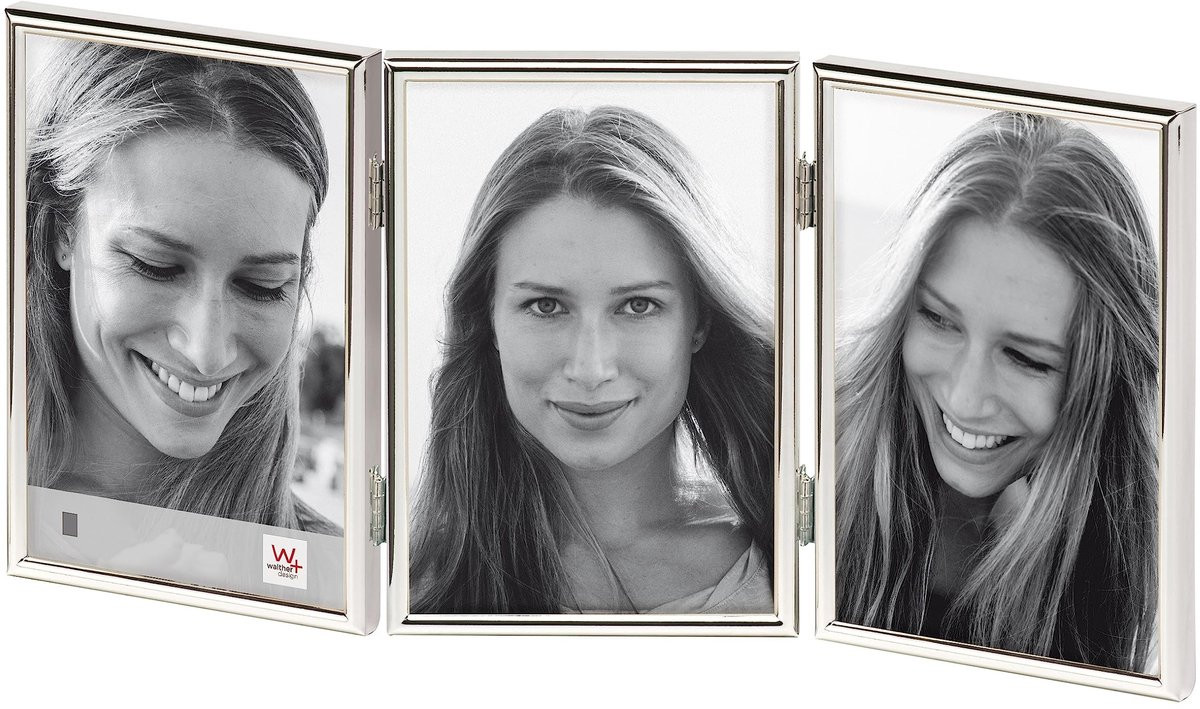 Merkloze zilveren fotolijst voor portretten met klassiek design
