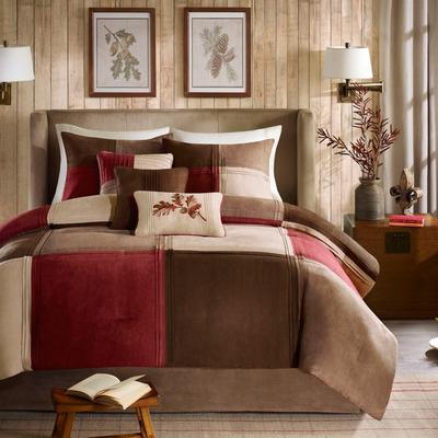 Madison Park Jackson Blocks 7 Piece Comforter Set
