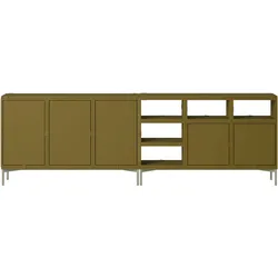 Muuto Stacked Storage Sideboard - Configuration 2, brown green