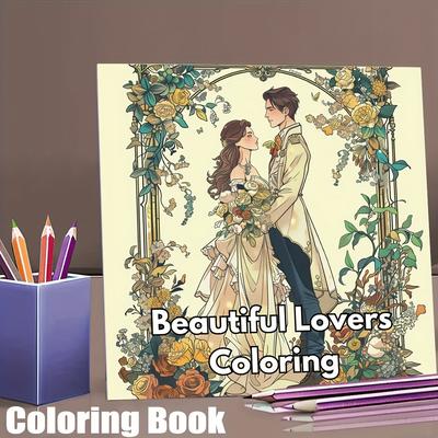 Beautiful Lovers Coloring Book, For Adult Stress Reduction, A Colouring Book For Stress Relief And Mood Reduction style 1