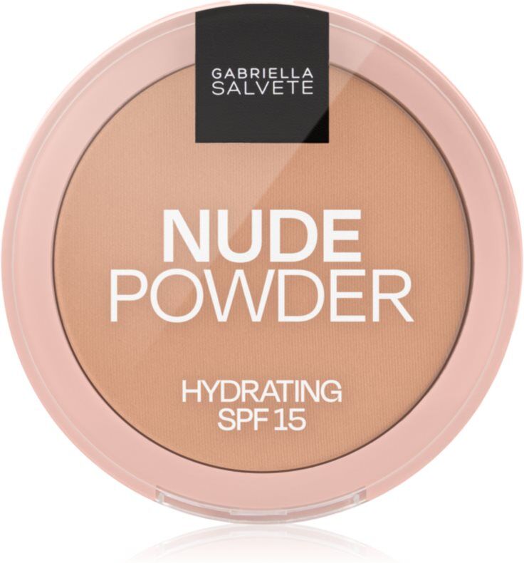 Gabriella Salvete Fixing Powder Hydrating fine pressed powder SPF 15 shade 04 Nude Beige 8 g