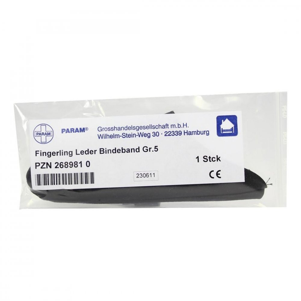 Param GmbH Fingerling Leder Größe 5 mit Bindeband 02689810