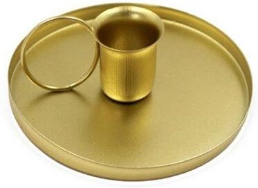 Snug & Styled Vintage Metal Candle Holder Teacup Iron Tealight Decor For Rustic Home Decoration Gold
