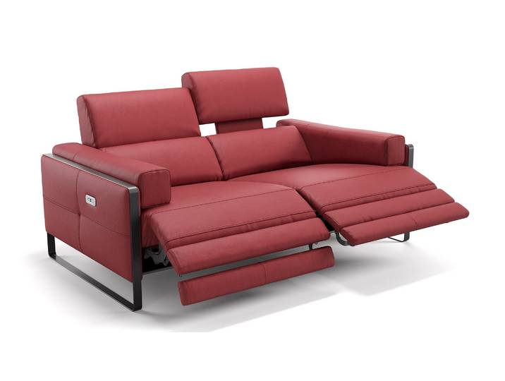 Italienisches Ledersofa MILO 2-Sitzer Couch