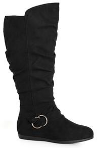 Wide Width Women's Sasha Tall Boot by Cloudwalkers in Black (Size 10 W)