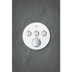 Grohe Grohtherm Smartcontrol Brausethermostat 29904LS0, moon white, mit 3 Absperrventilen