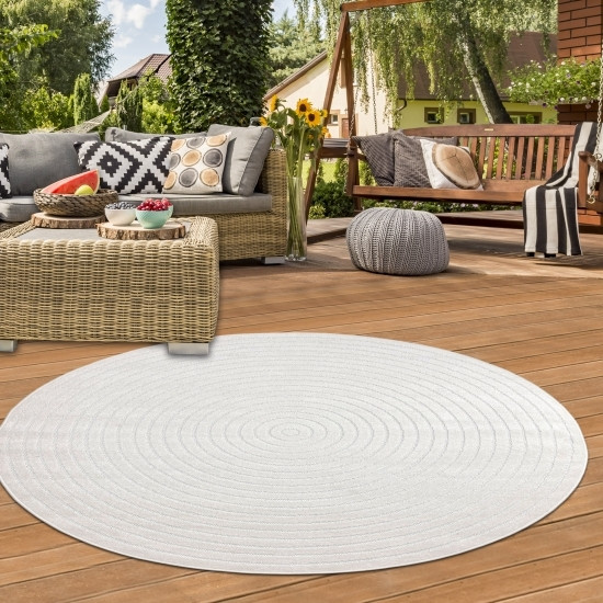 Teppich-Traum Rond vloerkleed modern effen polypropyleen