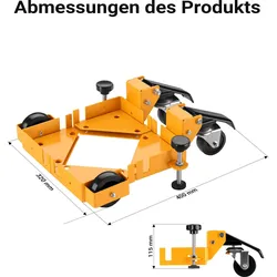 Wiltec, Transportwagen, Rollensatz (180 kg)