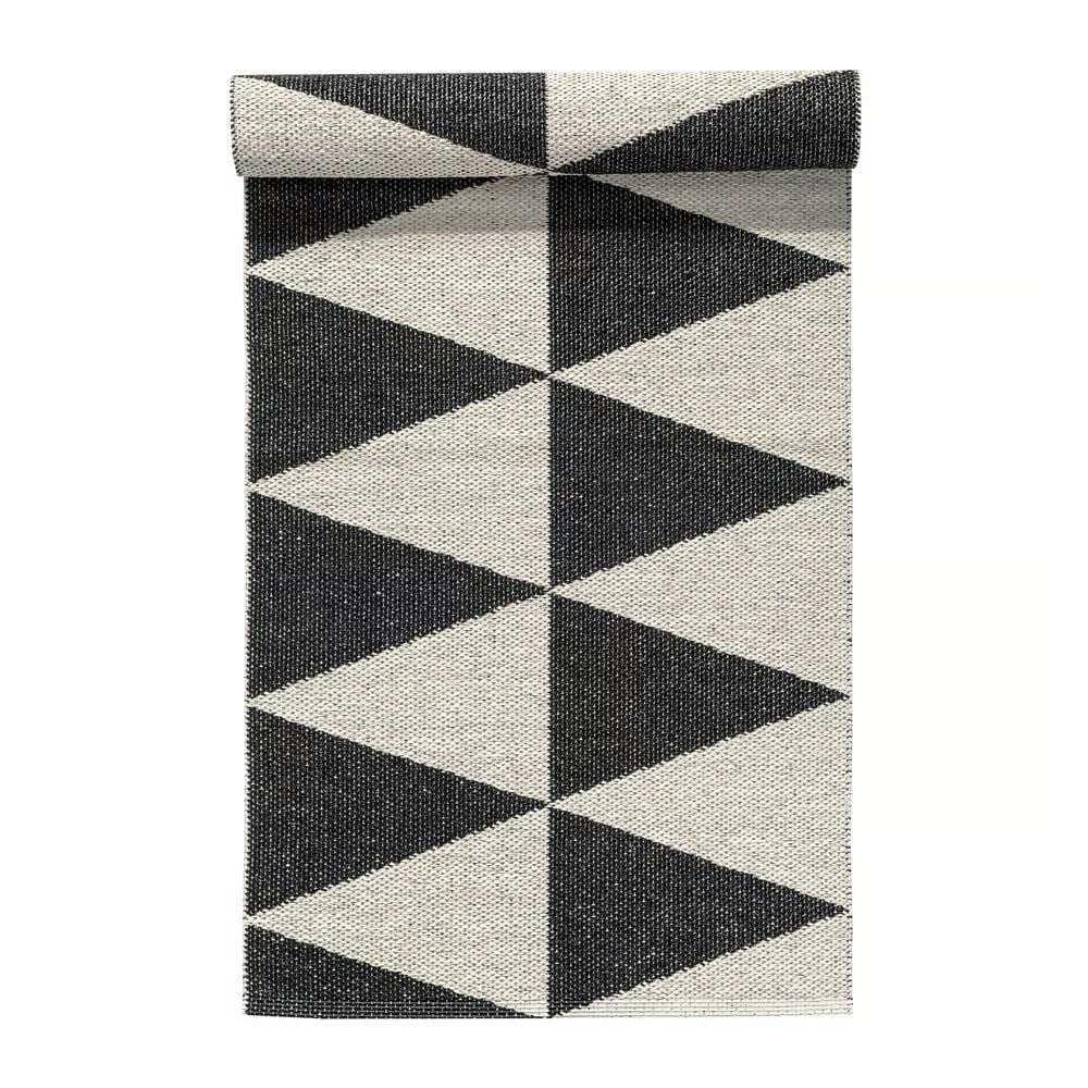 Scandi Living Rime vloerkleed zwart 70 x 250 cm