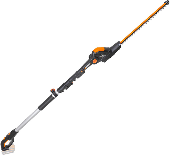 Worx WG252E.9 - Tagliasiepi su asta di prolunga elettrico a batteria - SENZA BATTERIE E CARICABATTERIE