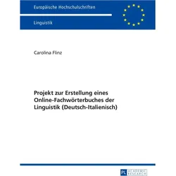 Projekt zur Erstellung eines Online-Fachwörterbuches der Linguistik (Deutsch-Italienisch), Fachbücher von Carolina Flinz