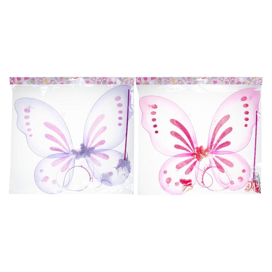 LG-Imports Schmetterlingsflügel mit Zauberstab und Tiara (Zufallsmodell) (46580639)