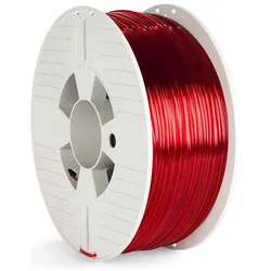 Verbatim Durchsichtig rot - 1 kg - PTEG-Filament (3D) (PETG, 2.85 mm, 1000 g), 3D Filament, Rot