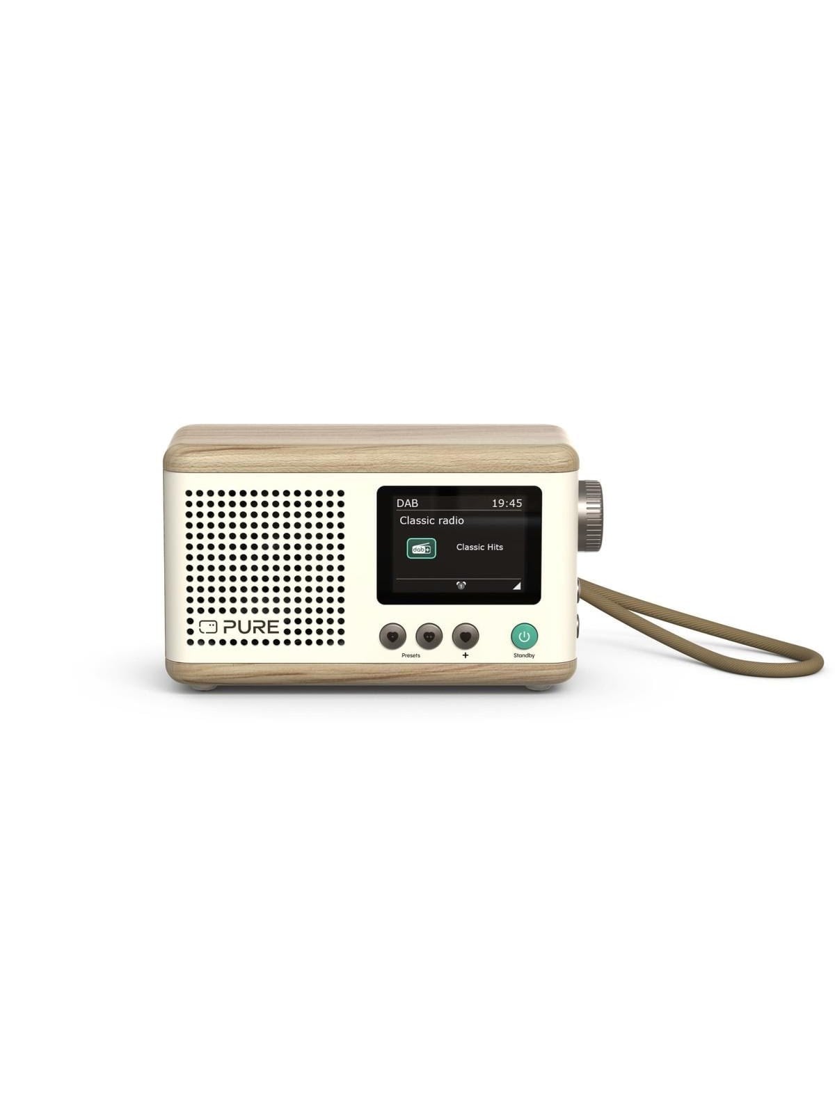 PURE Classic Mini - DAB+/FM - Baumwolle weiß/Eiche