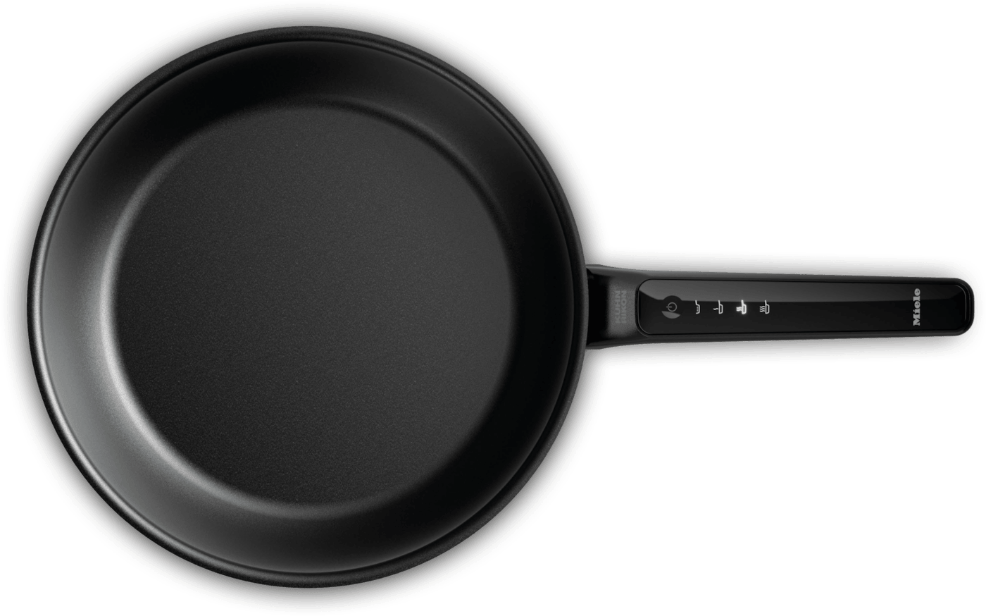 Miele KMBP8528 M Sense Bratpfanne (28 cm) mit Antihaftbeschichtung (Edelstahl, Schwarz) 12724180