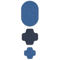 Prym Rub-on Patch STRETCHDESIGN, Farbe: Jeans, Inhalt: 3 Stück