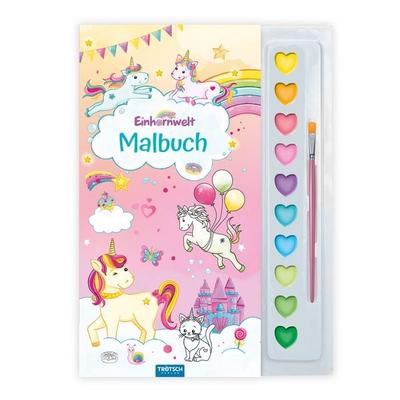 TRÖTSCH - Malbuch mit Tuschkasten Einhornwelt, Geheftet von , Trötsch Verlag GmbH & Co. KG, 978-3-9880260-5-7
