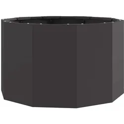 vidaXL Pflanzkübel Schwarz 60 x 60 x 35 cm Stahl