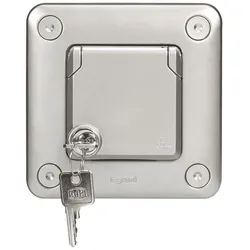 Legrand 077839 Soliroc Steckdose IP44 mit Schloss