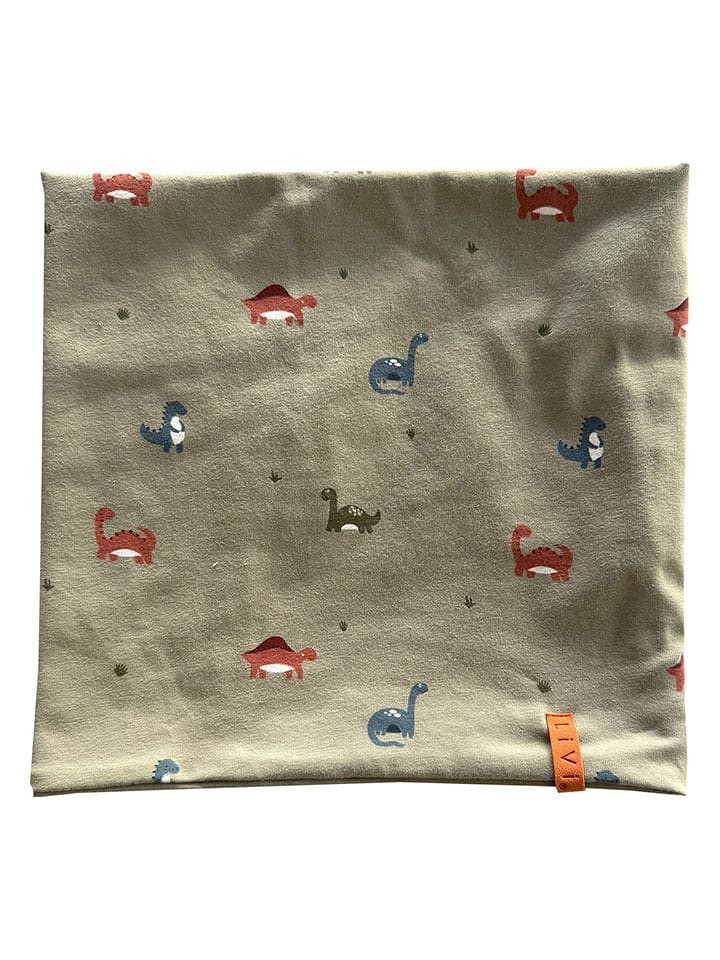 LiVi Loop-Schal "Dino" in Khaki - (L)50 x (B)24 cm - onesize