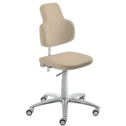mayer Sitzmöbel Drehstuhl »myMAX« mit Mikrofaser-Bezug Gestell grau beige, 45 cm