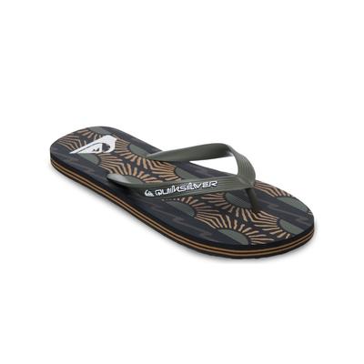 Sandale QUIKSILVER "Molokai Art", Herren, Gr. 6(39), grün (no destination grape), Obermaterial: 100% Synthetik, Futter: 100% Synthetik, Laufsohle: 100% Schwammgummi., Schuhe Sandale