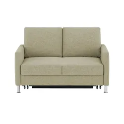 Schlafsofa platzsparend Fürth , beige , Maße (cm): B: 140 H: 90 T: 95.0