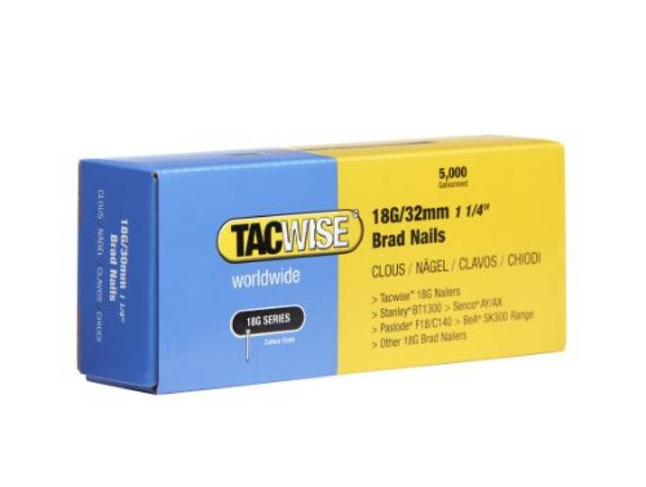 Tacwise 0398 Verzinkte Bradnagels Type 18G / 32 mm, 5000 Stuks