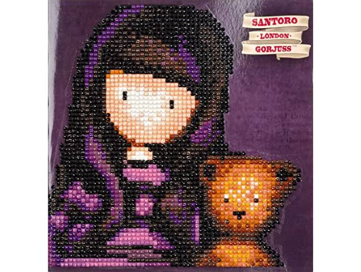 Vervaco Diamond painting wenskaart set Gorjuss