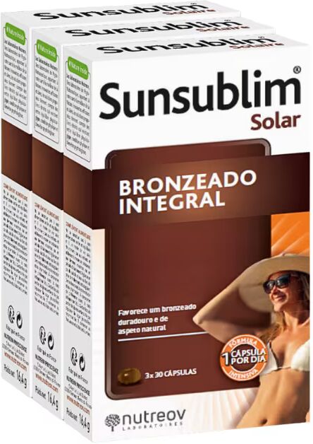 Nutreov Sunsublim Bronzeado Integral 3x30 cápsulas