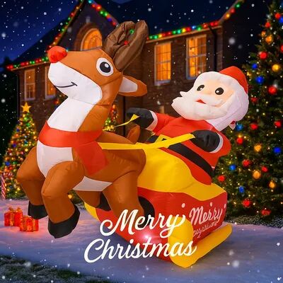 Youfap Market Christmas Home Decoration Ornament, Claus Decoration Toy, Xmas Inflatable Santa For Outdoor Use, Holiday Supplies us