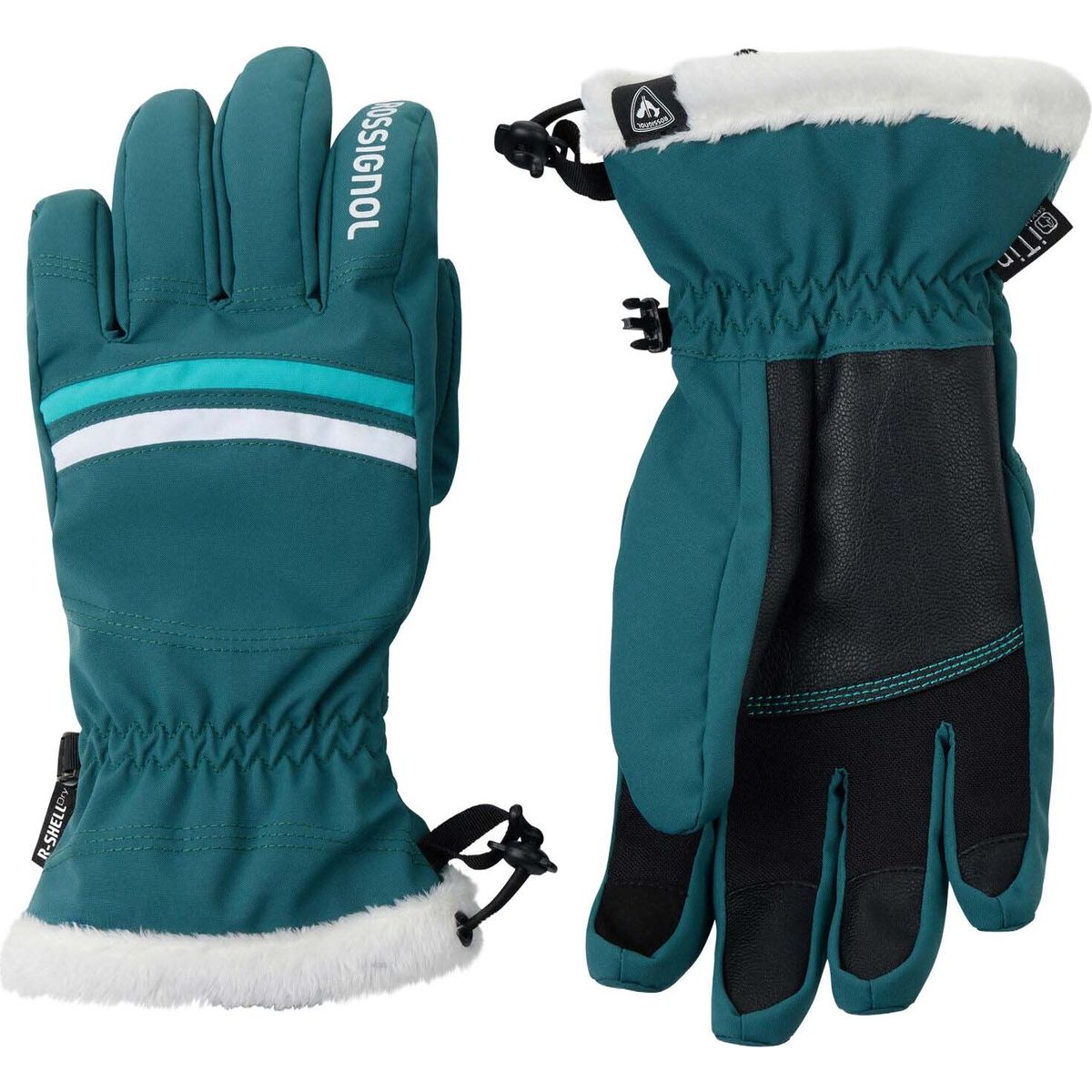 Rossignol W Piste Ski Gloves R-shell DRY transformative teal (A29) L RLPWG03 A2900L