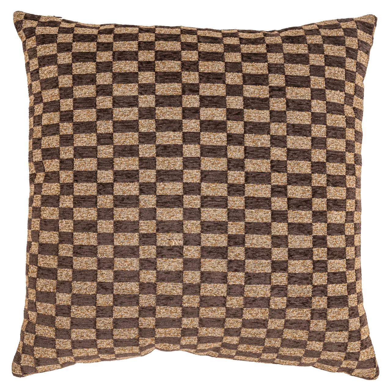 Richmond Interiors Kussen Remi Rectilinear, 50 x 50 cm, Bruin
