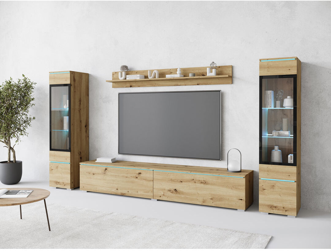 MINIO go for it Veve II TV Stand for TVs up to 78" Oak Artisan 78"