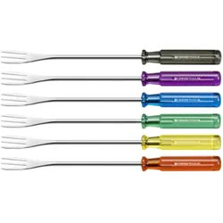 PB Swiss Tools Fonduegabeln PB4040, Zubehör Kochen am Tisch, Mehrfarbig, Silber