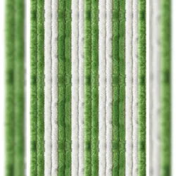 Arsvita Flauschvorhang 100x200 Unistreifen grün - weiß