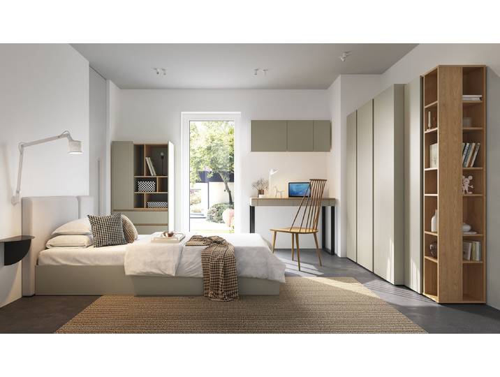 Schlafzimmer-Set Schlafzimmer Set – LUCA System – 6 Teile, Grau