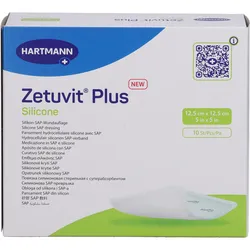 Zetuvit Plus Silicone 12.5x12.5cm 10 ST