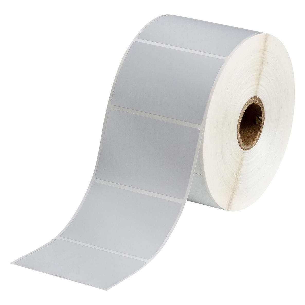 Brady BPT-19-7563-0.5, metallisierter Polyester, Silber, matt, 76.20 x 50.00 mm, permanent (500 E. (108 mm) (236721)